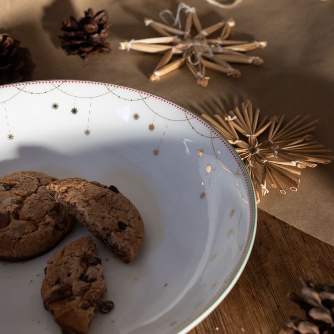 Hovedbilde Wik & Walsøe Julemorgen Girlander Serveringsbolle ...