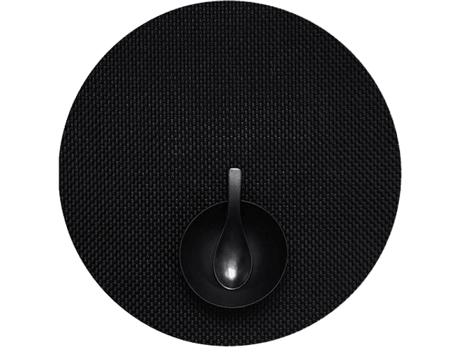 Hovedbilde Chilewich Basketweave Round Black 4stk