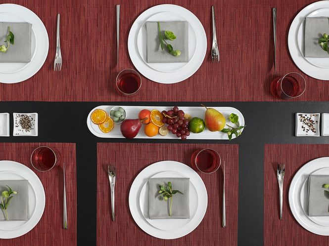Hovedbilde Chilewich Bamboo Cranberry 4stk