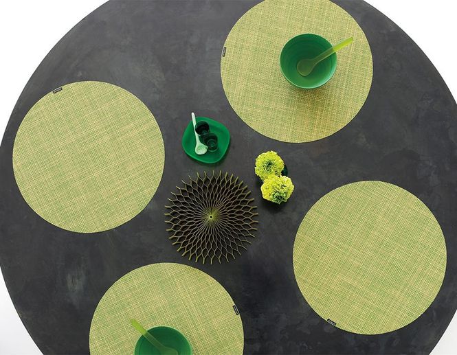 Hovedbilde Chilewich Spisebrikke Mini Basketwave Rund Clay ...