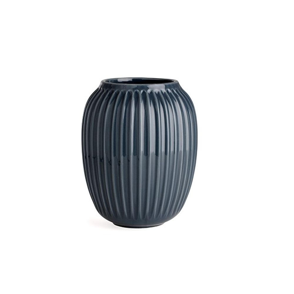 Kähler Hammershøi Vase Antrasittgrå 21 cm