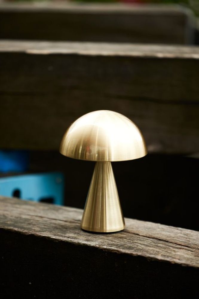 Hübsch Mush Trådløs Lampe Messing