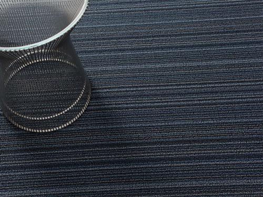 Chilewich Dørmatte Skinny Stripe Blå