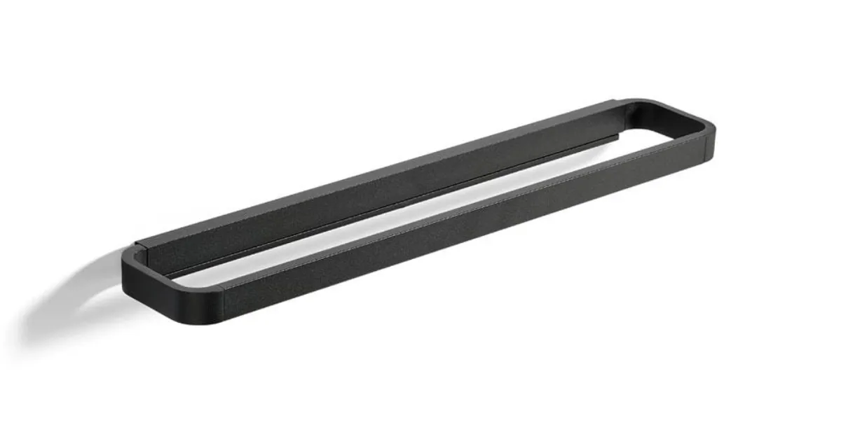 Zone Denmark Rim Håndklestang Enkel Sort 44 cm