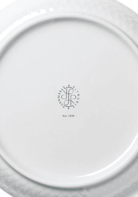 Hovedbilde Lyngby Porcelæn Rhombe Desserttallerken Hvit 16 ...