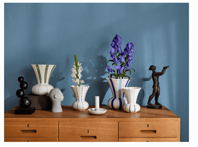 Hovedbilde Kähler Signature Vase Blå H20 cm