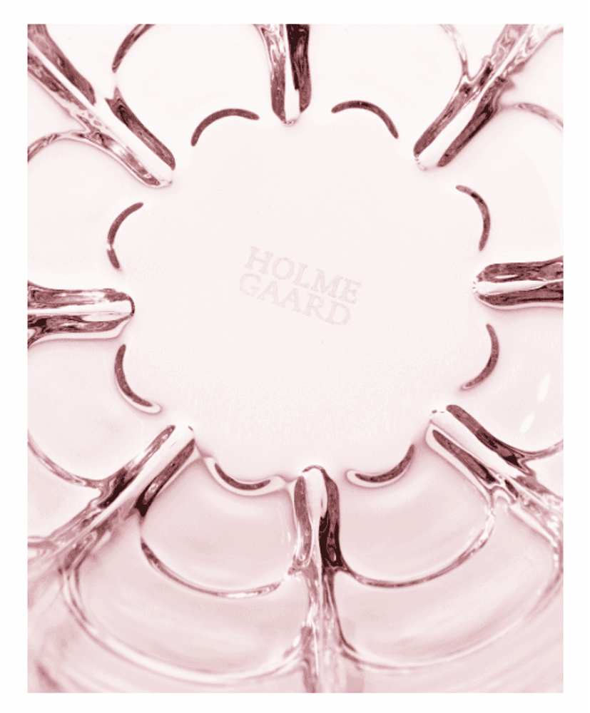 Holmegaard Lily Vannglass Rosa 32 cl 2 stk