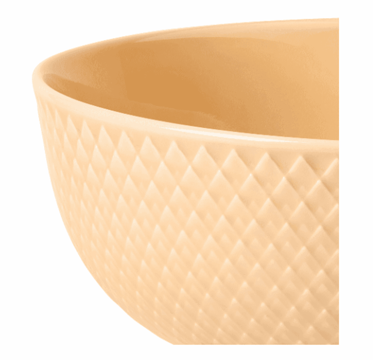 Lyngby Porcelæn Rhombe Color Skål Sand Ø15.5 cm