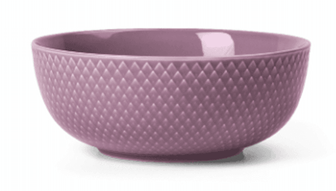 Hovedbilde Lyngby Porcelæn Rhombe Color Skål Lilla Ø15.5 cm