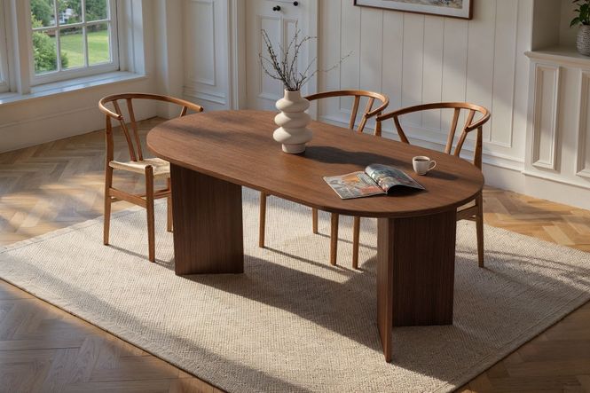 Hovedbilde Nordure Sablin spisebord – Milano Walnut