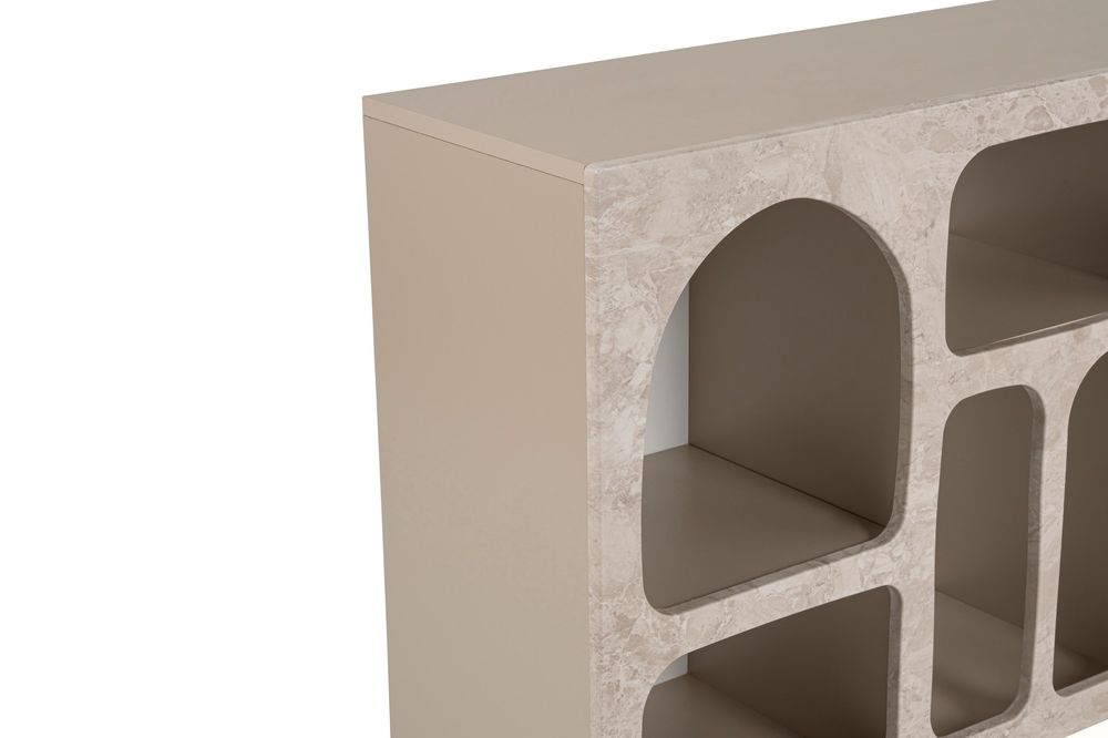 Nordure Liva 120 konsollbord – Traverten Marble / Sandstone