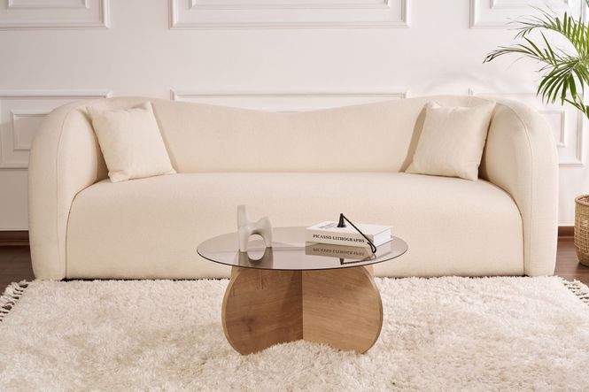 Hovedbilde Nordure Aeris sofabord – Sapphire Oak / Fume
