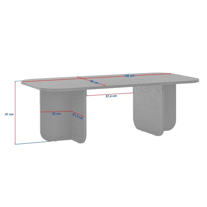 Hovedbilde Nordure Akira sofabord – Venezia Walnut