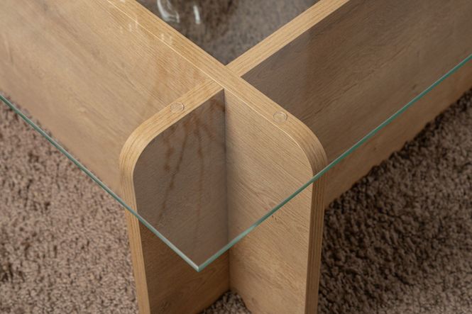 Hovedbilde Nordure Flavio sofabord – Honey Oak