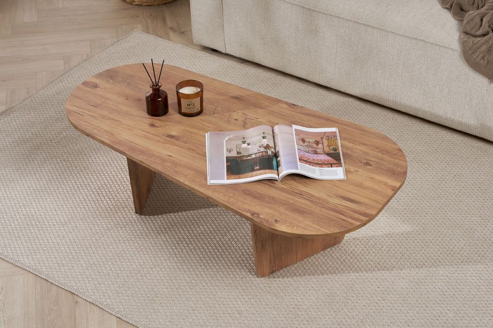 Nordure Ovalis sofabord – Atlantic Pine