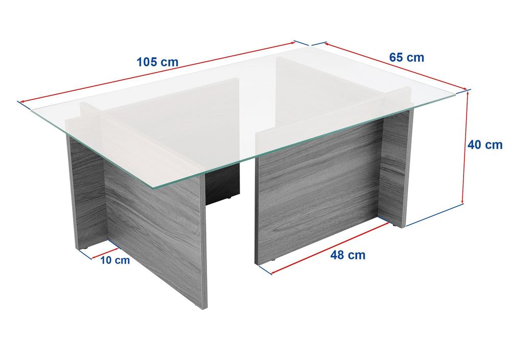 Nordure Vetrino sofabord – Travertine