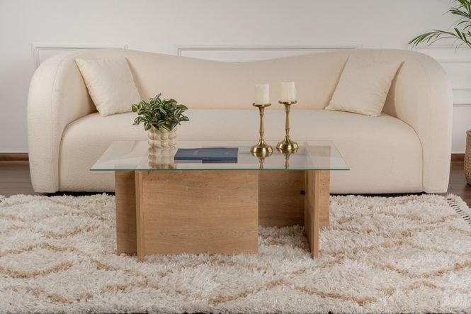 Hovedbilde Nordure Vetrino sofabord – Honey Oak