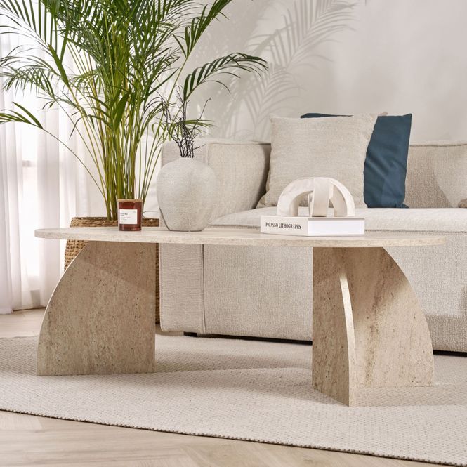 Hovedbilde Nordure Melina sofabord – Travertine
