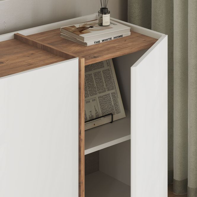 Hovedbilde Nordure Dorma konsollbord – hvit/Atlantic Pine