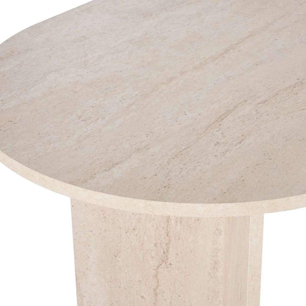 Nordure Sabella spisebord – Travertine