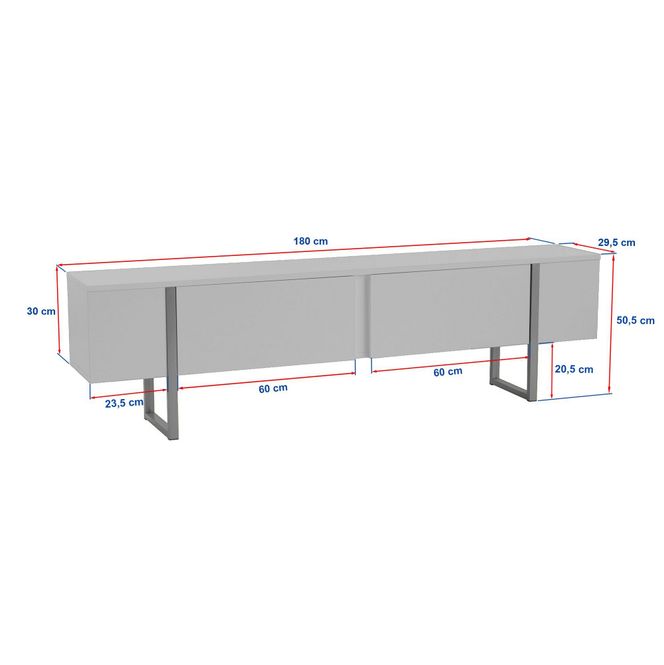 Hovedbilde Nordure Onera TV-benk – Atlantic Pine / svart