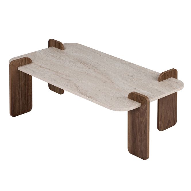 Hovedbilde Nordure Renard sofabord – Travertine/Venezia ...