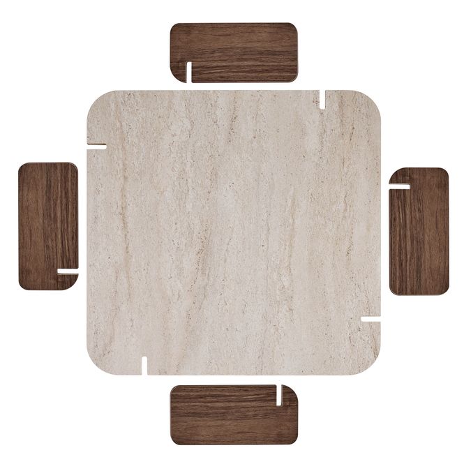 Hovedbilde Nordure Marais sofabord – Travertine/Venezia ...