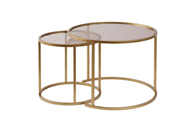 Hovedbilde Nordure Aurum sofabordsett – 60 / 42 / gull / ...