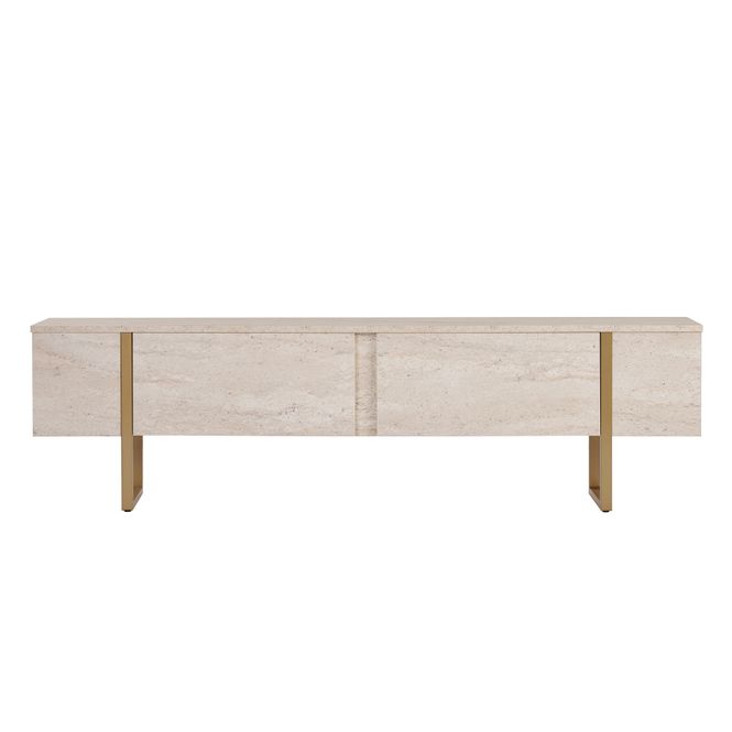 Hovedbilde Nordure Onera TV-benk – Travertine/gull