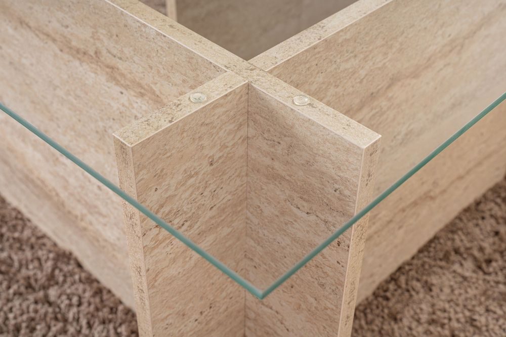 Nordure Vetrino sofabord – Travertine
