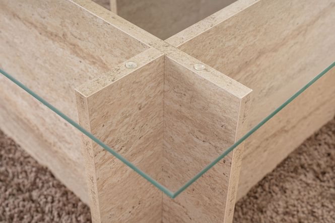 Hovedbilde Nordure Vetrino sofabord – Travertine
