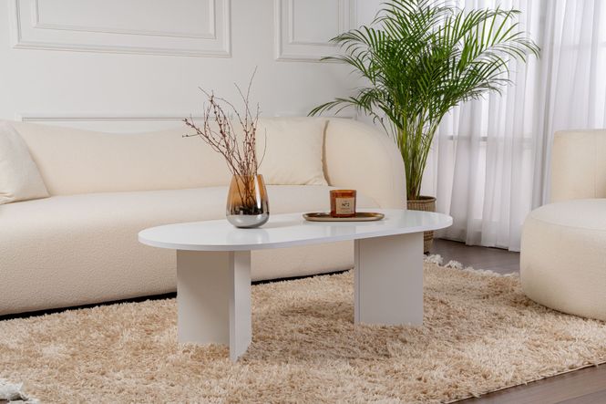 Hovedbilde Nordure Sable sofabord – hvit