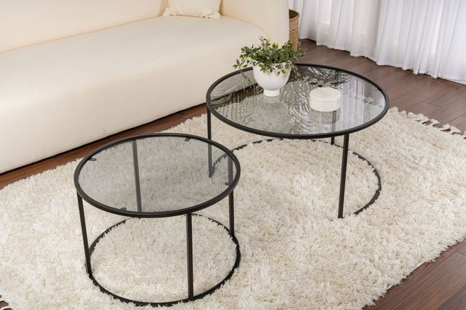 Hovedbilde Nordure Aurum sofabordsett – 80 / 60 / svart / ...