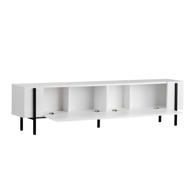 Hovedbilde Nordure Nexus TV-benk – hvit / svart