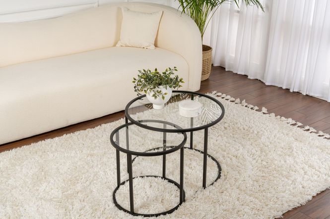 Hovedbilde Nordure Aurum sofabordsett – 60 / 42 / svart / ...