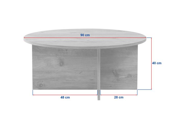 Hovedbilde Nordure Soleil sofabord – Travertine