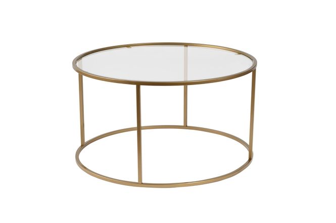 Hovedbilde Nordure Aurum sofabord – 80 / gull / transparent