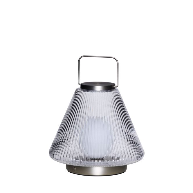 Hovedbilde Hübsch Tou transportabel lampe 28 cm – nikkel