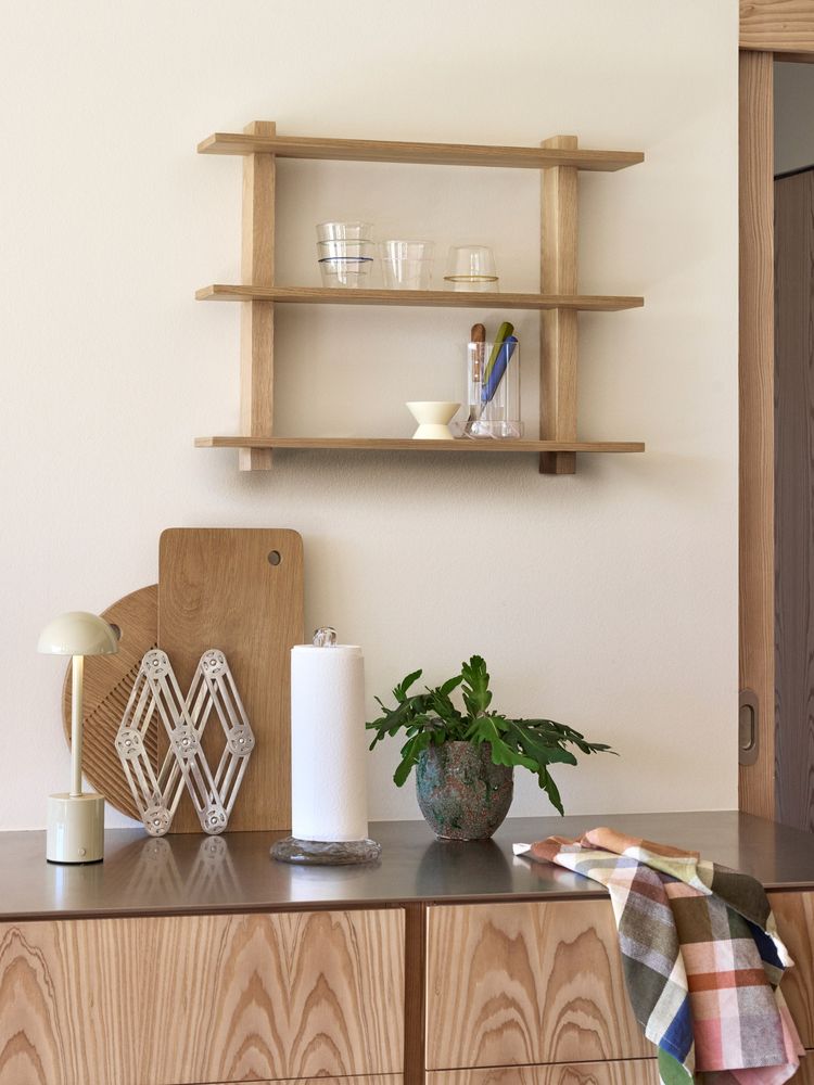 Hübsch Simple reol 60x14x47 cm – natur