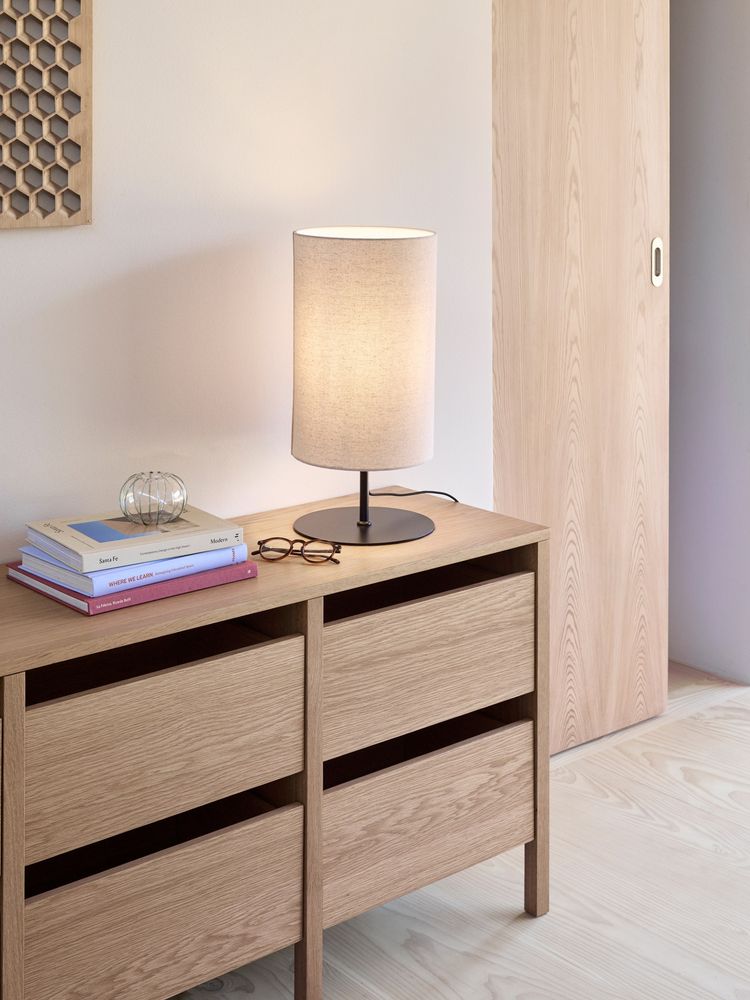 Hübsch Sable Bordlampe 50 cm – sand