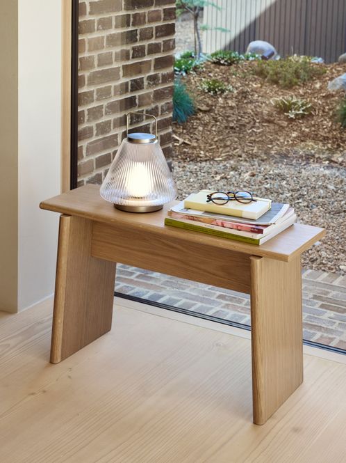 Hovedbilde Hübsch Tou transportabel lampe 28 cm – nikkel