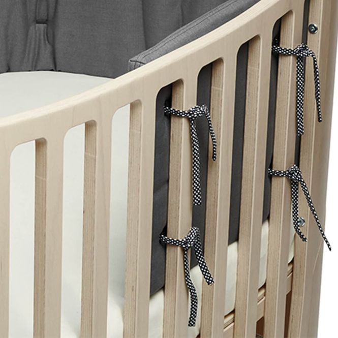 Hovedbilde Leander Classic Kantbeskyttelse til Babyseng grå