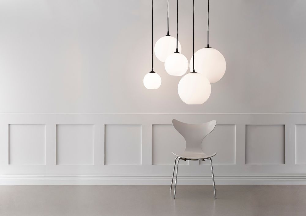 Belid Capo Pendel Ø40 Sort Opal Glass