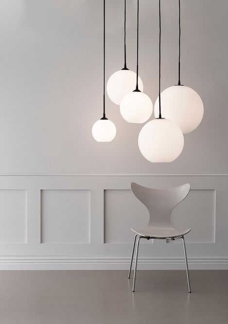 Hovedbilde Belid Capo Pendel Ø20 Sort Opal Glass