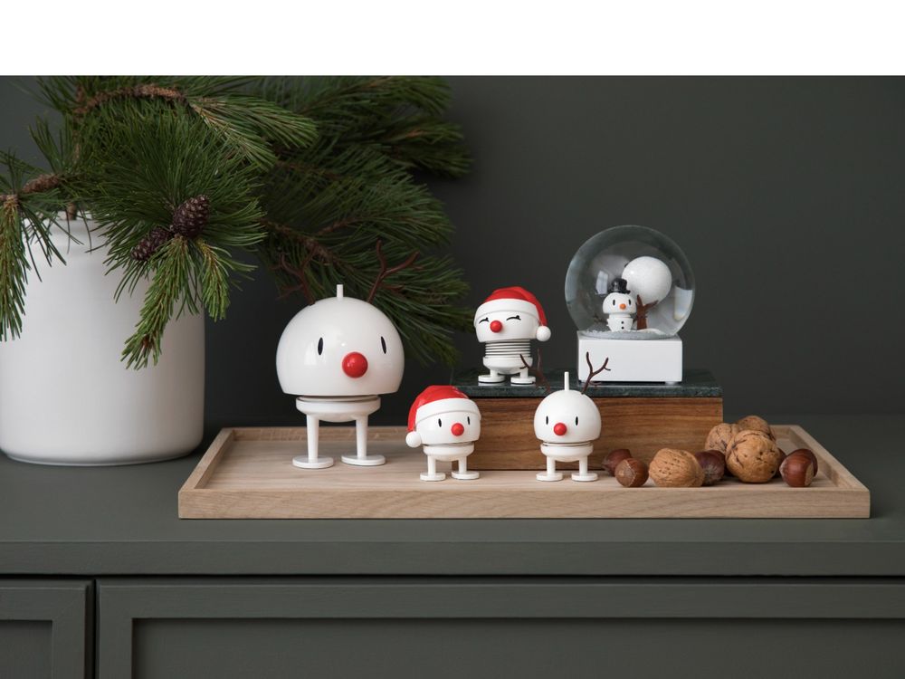 Hoptimist Reinsdyr Hvit 14 cm