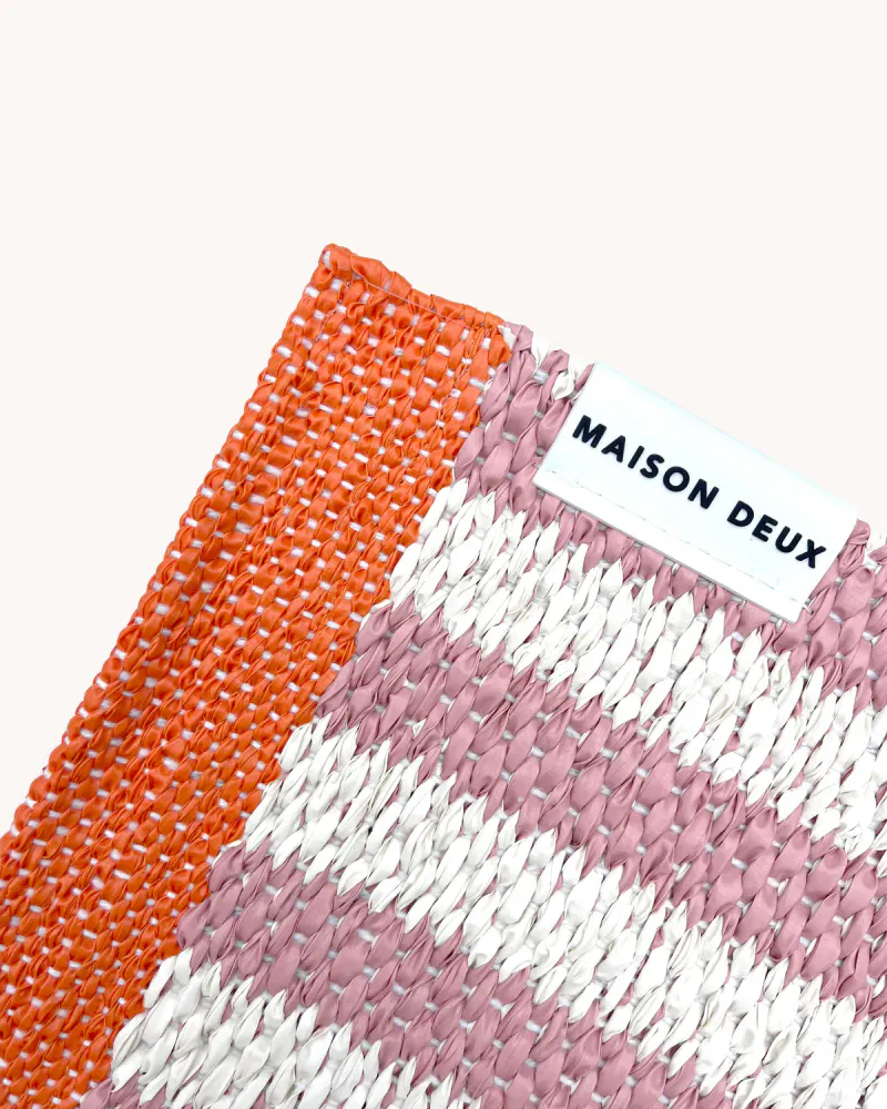 Maison Deux Stripe Bubble Gum Dørmatte 50x70