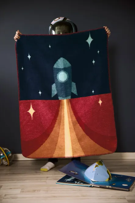 Hovedbilde Biederlack Little Rocket Babypledd 75x100 cm
