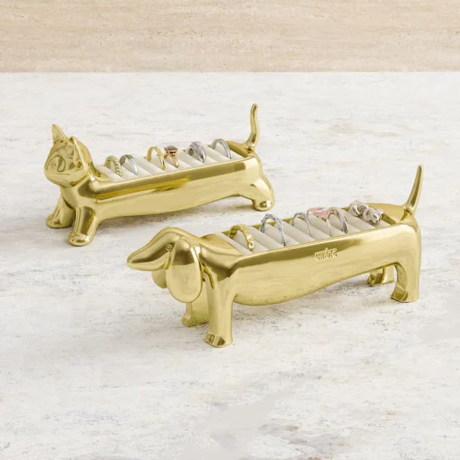 Hovedbilde Umbra Dachsie Ringholder Messing