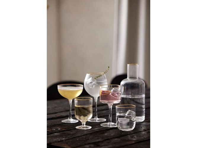 Hovedbilde Lyngby Glass Palermo Gold Vinglass 30 cl 4-pk