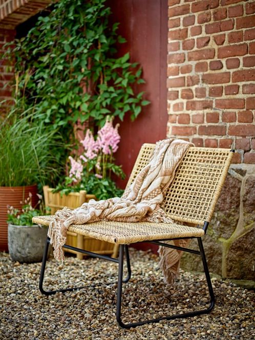 Hovedbilde Bloomingville Vallone Loungestol Natur 2 stk